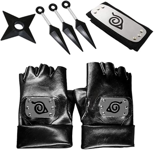 Anime Accessoire Cosplay Accessoires Enfant Ensemble Bandeau Gants de Cuir Cover