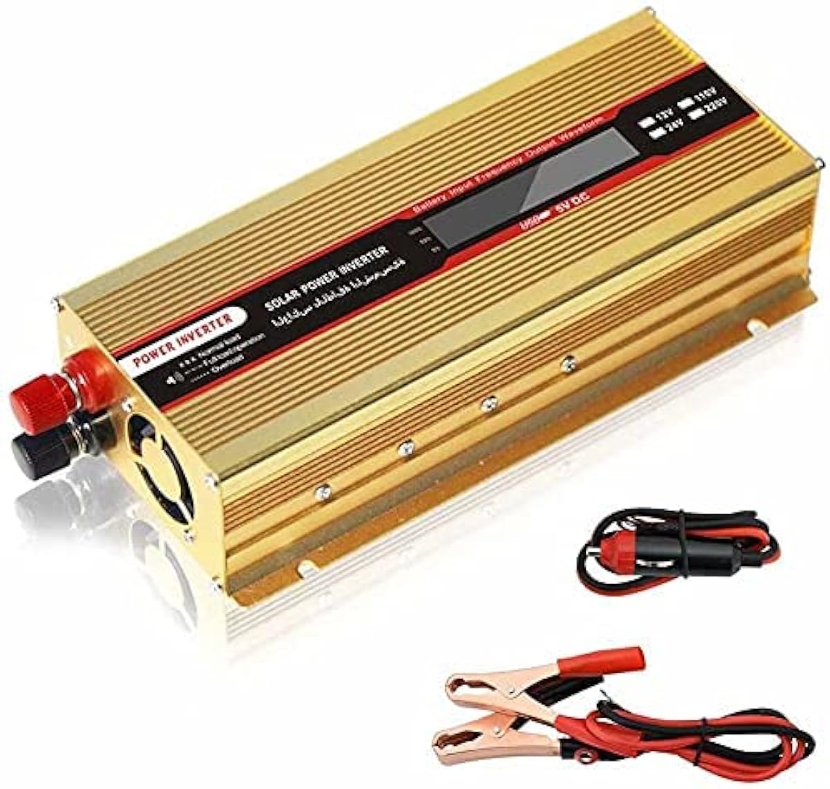 安い正本 車のパワーインバーター 1500w 00w Dc12vからac110v 240vデジタルディスプレイコンバーターusb充電ポート コンセント ラップトップキャンプロードトリップに必要 車 バイク セット割引 Littleshopp Com