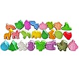 Joinor 24pcs Baking Pie Cookie Cutter Fondant Sugarcraft Cake Decorating Plunger Cutter Molds Crust Cutters