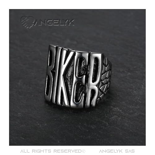 BOBIJOO JEWELRY - Anello con sigillo Uomini Biker