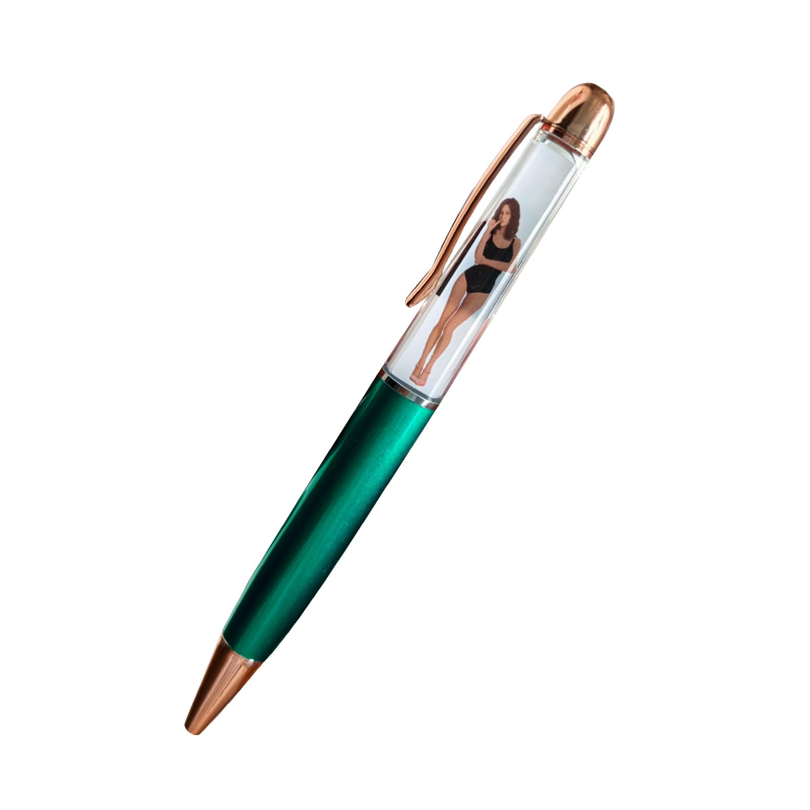 Sikyby Lady Women Female Classic Tip And Strip Pen Girl Strips When You Turn Her Upside Down(Turquoise)