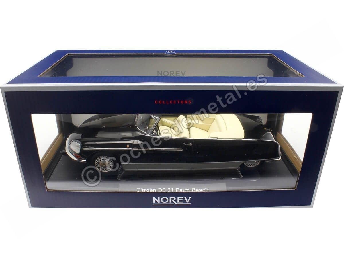 Norev NV181746 1:18 Citroen DS 21 Palm Beach 1968-Black Collectable Model, Multi, Multicolor, 10 cm x 4 cm x 4 cm - Image 4