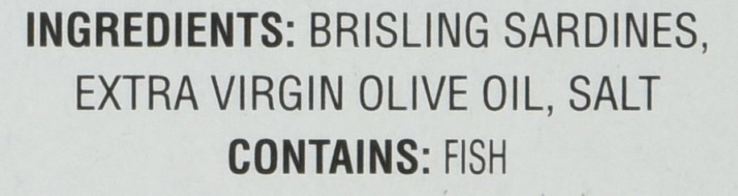 Crown Prince Two Layer Brisling Sardines in Extra Virgin Olive Oil, 3.75-Ounce Cans (Pack of 6)