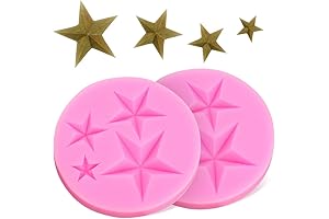 Star Silicone Mold: 2pcs of 3D Star Silicone Ice Cube & Chocolate...