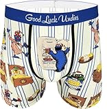 Good Luck Undies Men's Sesame Street, Bedtime Boxer Brief Underwear, Large