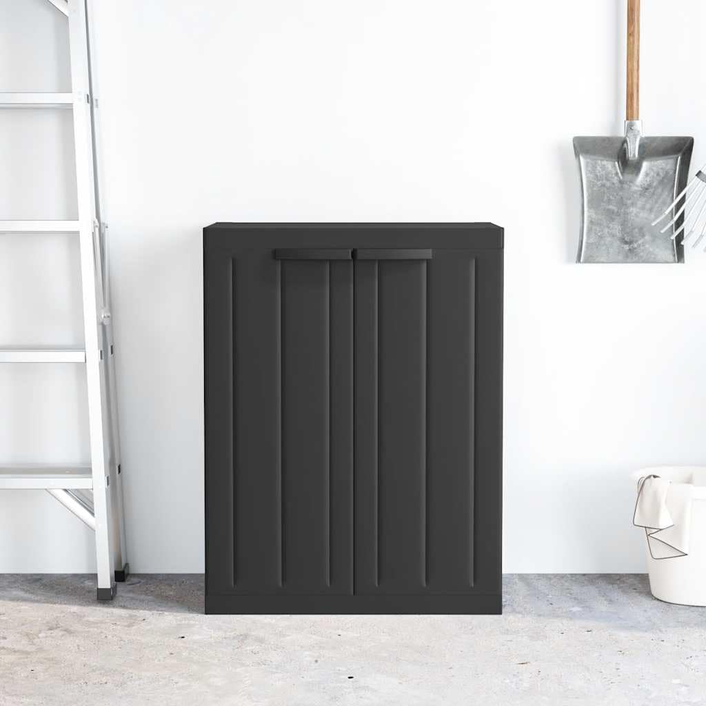 Gartenschrank Schwarz 65x37x85 cm PP,7.32kg,364204