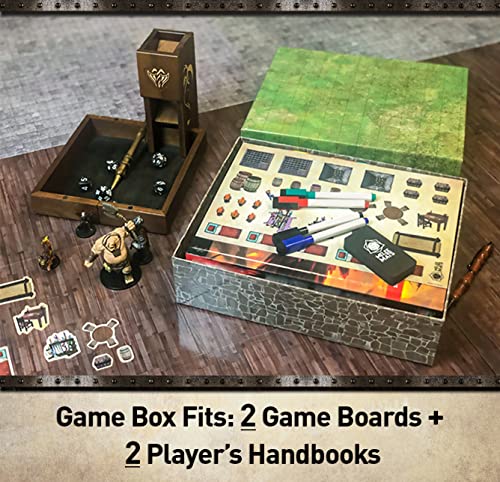 Melee Mats Ultimate Battle Grid Game Board - Dry Erase Square Rpg Miniatures Mat - Tabletop Role-Playing Dice Map - Portable Reusable Dragons Gaming Dungeon #TOP7