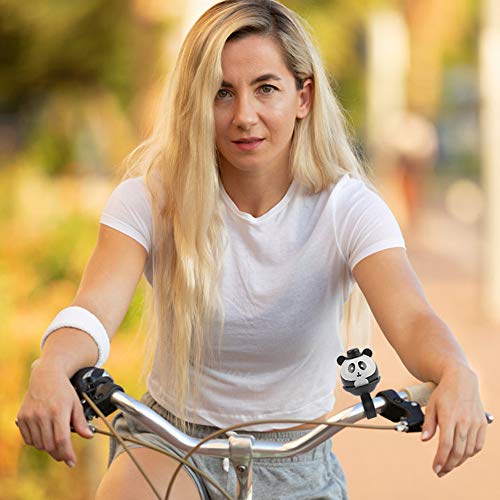 2 Pack Bike Bell for Kids and Adults, Loud Crisp Clear Sound Bicycle Bike Bell, Cute Panda Cycling Bell Funny Bike Bell Bicycle Handlebar Ring Horn, Bike Accessories - Thumbnail 2