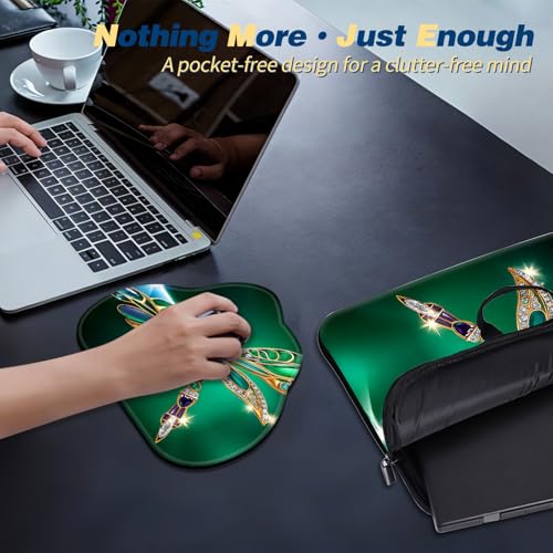 Funda resistente para portátil 15.6 pulgadas Emerald Dragonfly miniatura 5