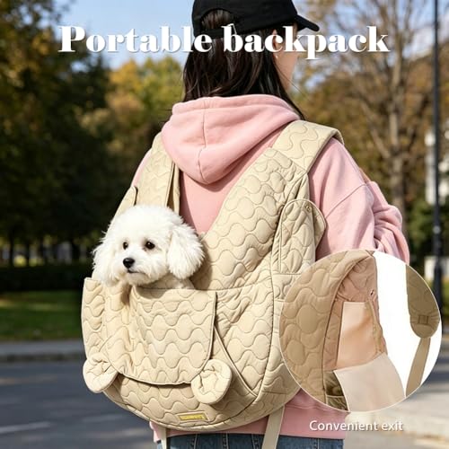 Bolsa para perros de hasta 10 kg que elimina el dolor de espalda en paseos 6
