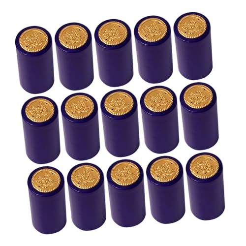VERDANVERSE Bouchons Rétractables pour Bouteilles De Vin Bleu 200 Pièces Film Thermorétractable Flexible Scellage Rapide Conservation du Vin Usage Maison Et Cave