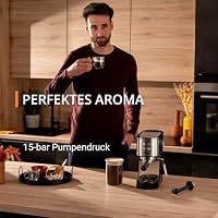 Krups Virtuoso Essential Espresso-Siebträgermaschine, 15 bar, Edelstahl-Applikationen, schlankes Design, Bedienfeld mit 4 Funktionen, inkl. Barista-Zubehör, Edelstahl, XP441810 – Ansicht 5