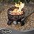 Fire Sense 62133 Sporty Campfire Portable Fire Pit LPG Gas 60,000 BTU Outdoor Firepit Includes Propane Stand Included - Dark Bronze - Round - 15"