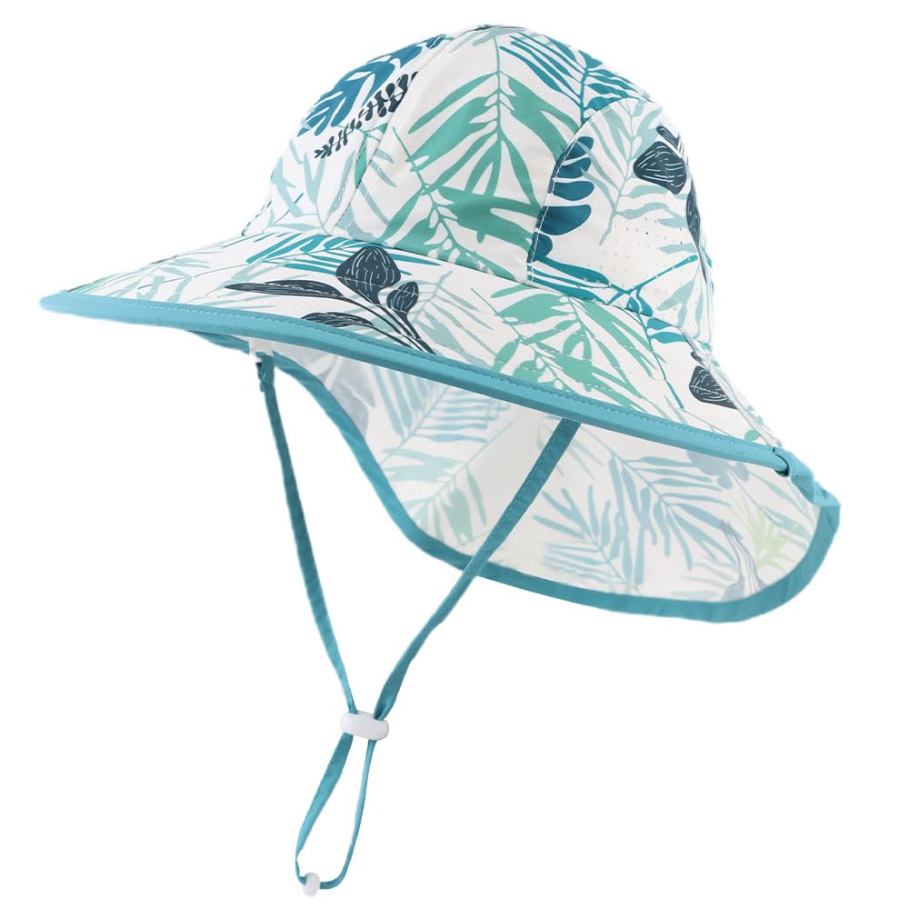Pesaat Gorra Bebe niña y niño Sombrero para el Sol Gorras Protección UV Gorra Transpirable ala Ancha Impermeable Gorro de Verano para
