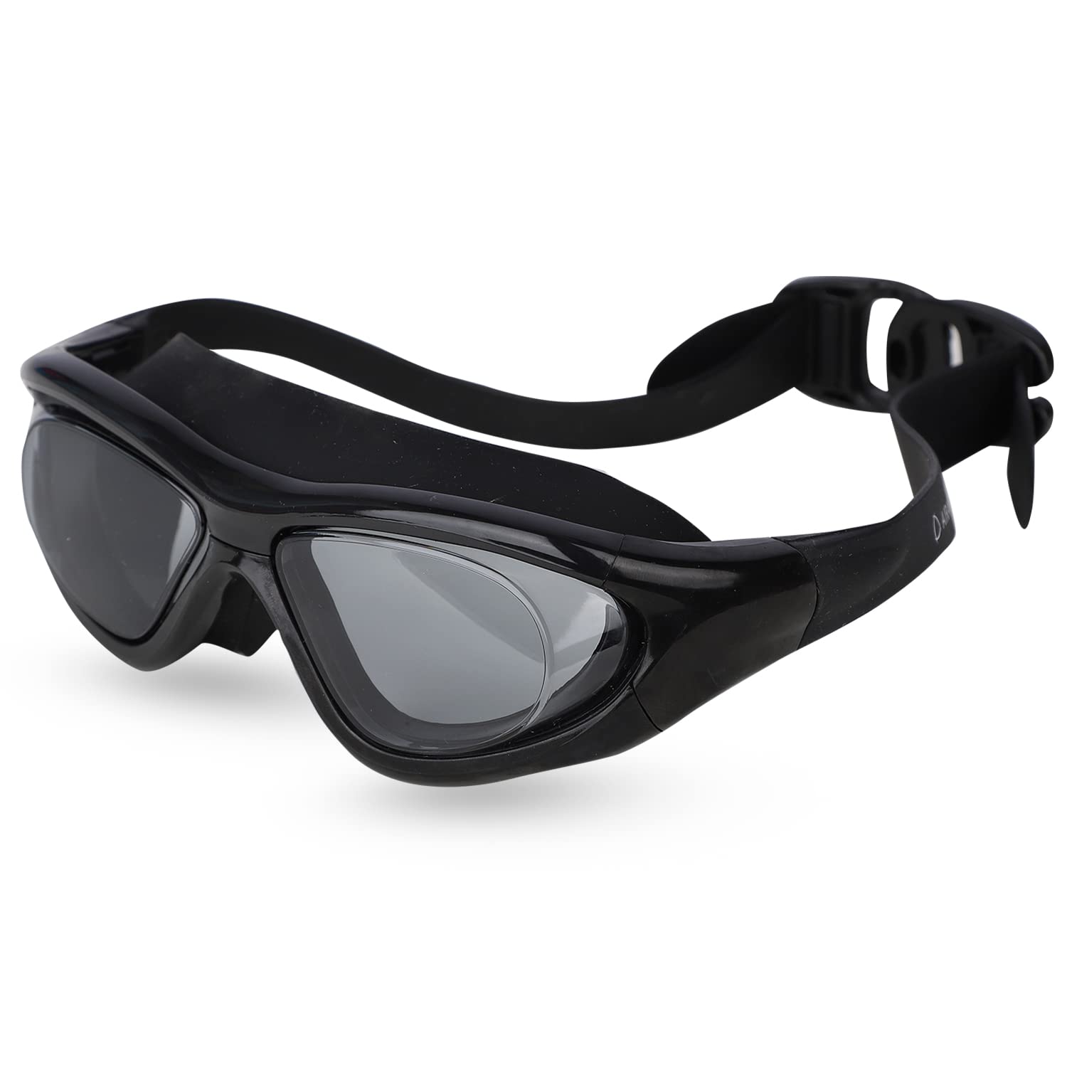 AIRAVAT Lotan Swimming Goggles, Polycarbonate Swimming Goggles, Anti Fog No Leaking UV Protection Wide View Swim Goggles for Women Men Adult Youth, Free Size (Black) (B0BWN57P5G) Amazon Price History, Amazon Price Tracker