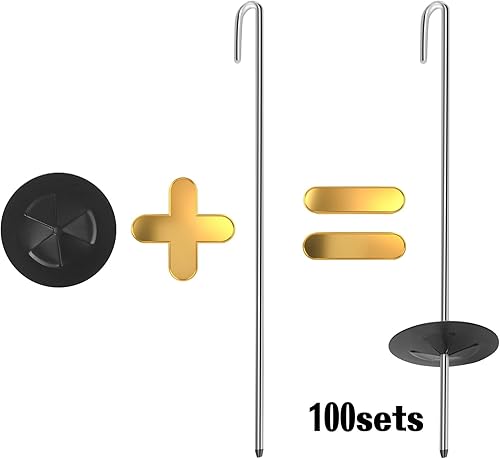 Miniatura 2 de FUTRPOW Clips de sujeción para panel solar, 100 juegos de clips de protección solar para fijar alambre protector a paneles solares, clips de