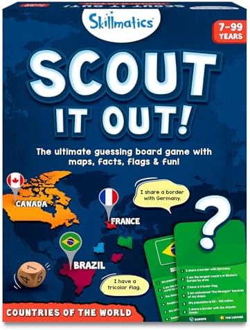 Skillmatics Board Game โ Scout It Out, Guessing & Trivia Game for Families