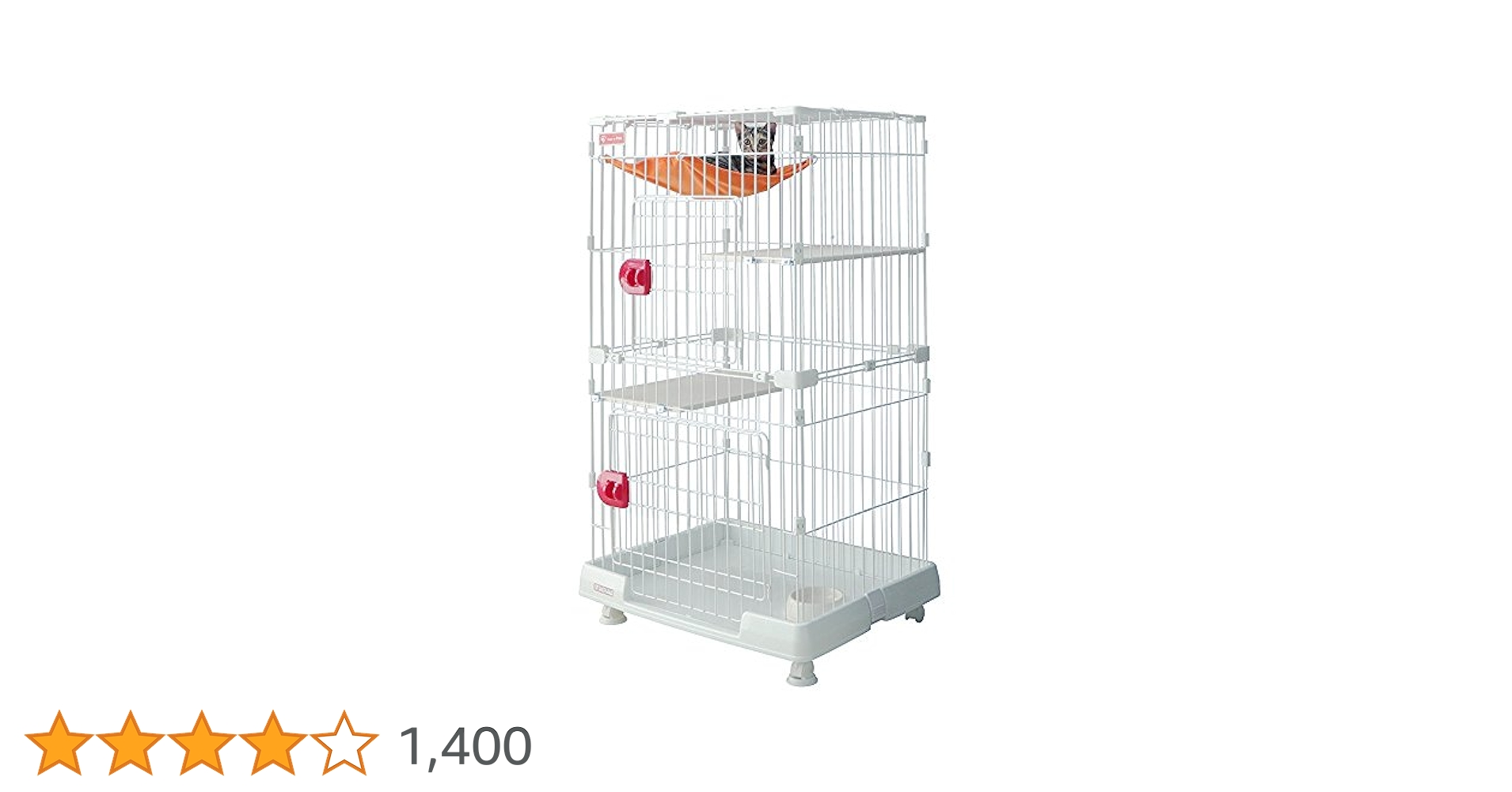 アイリスオーヤマ キャットケージ 白 2段 ハンモック付き Amazon.co.jp: アイリスオーヤマ キャット ケージ ミニ 2段