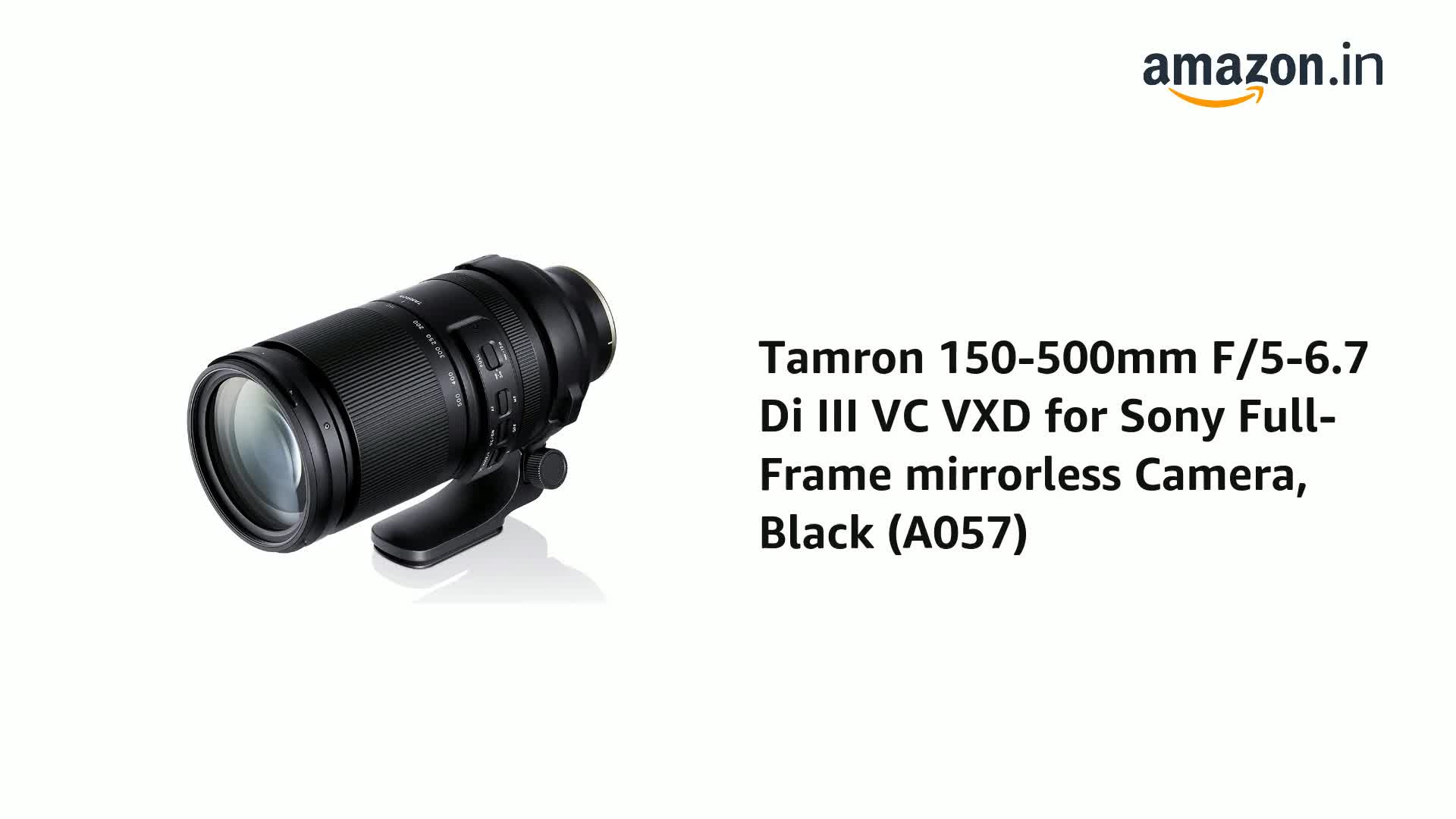 Tamron 150-500mm F/5-6.7 Di III VC VXD for Sony Full-Frame