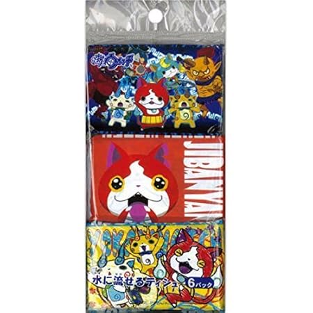 Amazon 妖怪ウォッチ ポケットティッシュ 6個パック アルファ ティッシュペーパー