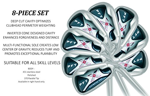 Pft X9 High Moi Extreme 9 Iron Set Golf Clubs Custom Made Right Hand Regular R Flex Steel Shafts Complete Mens Irons Ultra Forgiving Os Oversized Wide Sole Ibrid Club #TOP3