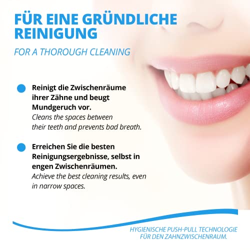 MoriVeda® NP-Vital Interdentalbürsten 0.8mm grün - Zahnzwischenraumbürsten mit Dental Labore entwickelt - Push-Pull Funktion - 12 Stück – Bild 6