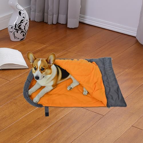 Sac de couchage pour chien chat lit portable et couvert souple - 5