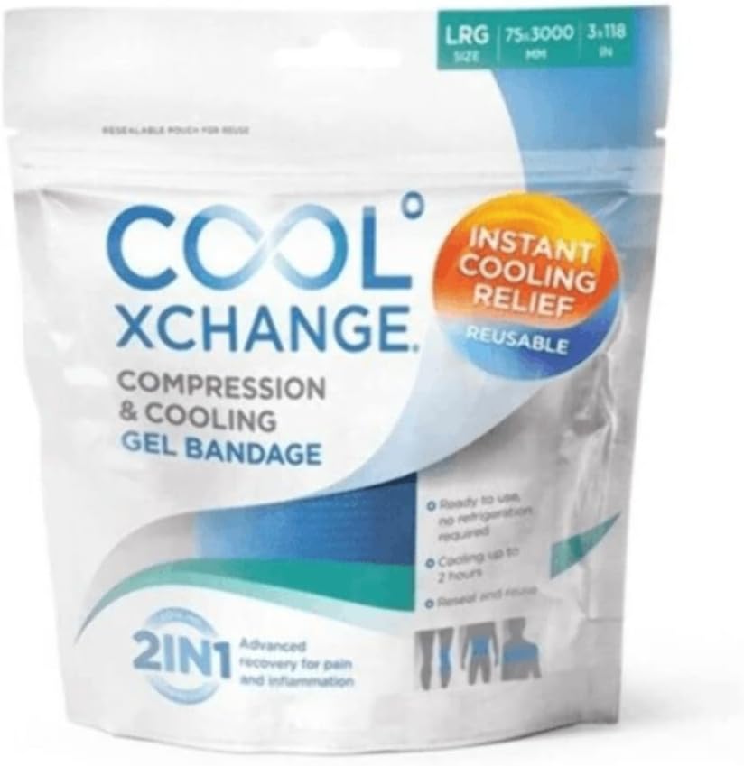 Complete Medical Thermoskin Coolxchange Large Compression Cooling Gel Bandage, 0.81 Pound