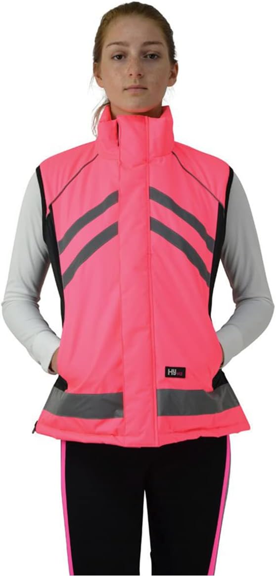 Hy Viz Padded Reflective Waistcoat X Small Pink
