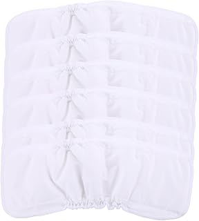 ERINGOGO 6Piezas Insertos de Pañal Bambú Reutilizables Bebés Absorbentes y Perfectos Nacidos Color