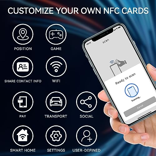 Cartes NFC NTAG215 lot de 100 pour TagMo Amiibo et smartphones compatibles - 5