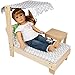Lounge Chair w Canopy and Table Set for American Girl and 18" Doll - Indoor and Outdoor Dollhouse Furniture