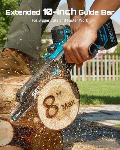 SEESII 10-Inch Cordless Pole Saw