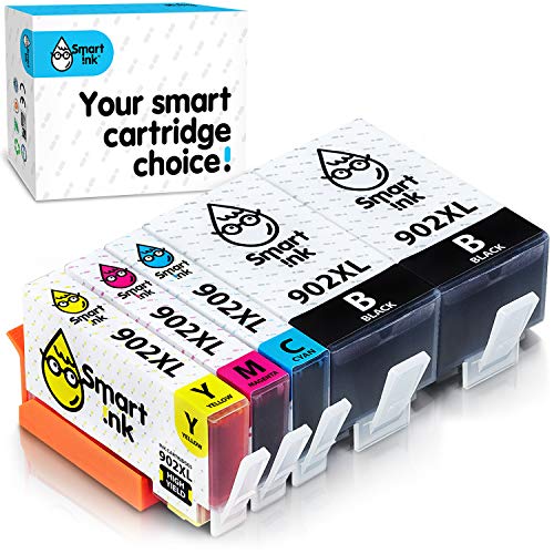 Smart Ink Compatible Ink Cartridge Replacement for HP 902 XL 902XL (2 Black XL & C/M/Y XL 5 Pack Combo) to use with Officejet 6951 6954 6956 6958 6962 6950 Officejet Pro 6968 6974 6975 6978 6960