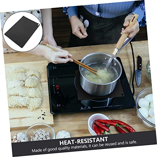 Zerodeko 2 Unidades Tapete de silicone para fogão de indução almofada de silicone para fogão de indu