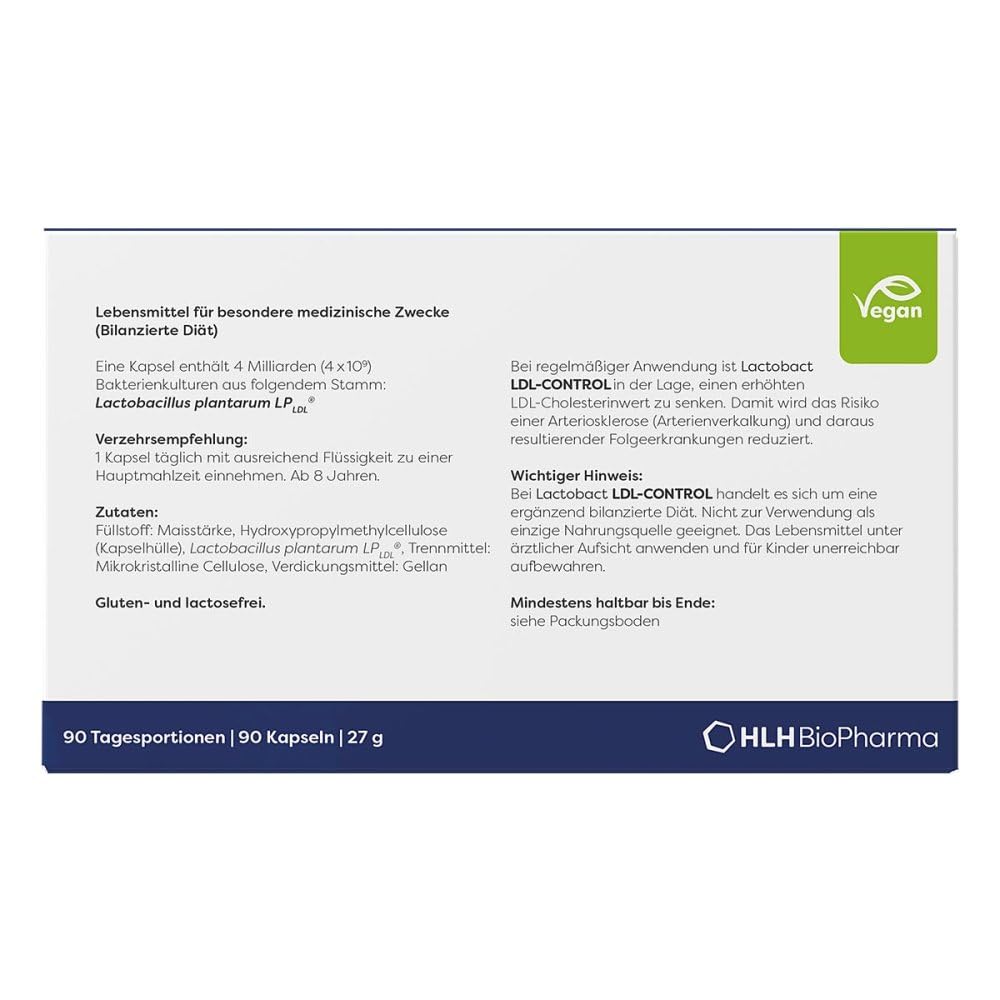 Lactobact LDL-CONTROL magensaftresistente Kapseln 90 stk