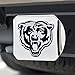 FANMATS 15608 Chicago Bears Chrome Metal Hitch Cover with Chrome Metal 3D Emblem - Bear Head Logo