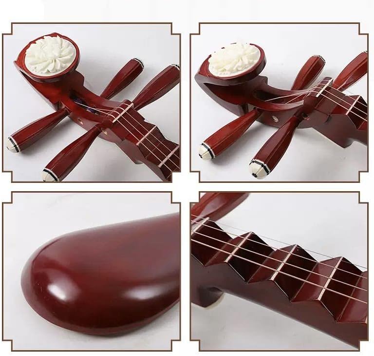 LANDTOM Professional Chinese Lute Traditional National Stringed Instrument PiPa (Hardwood)