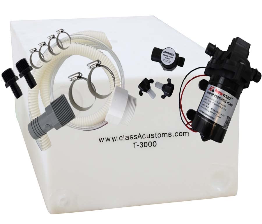 Buy Class A Customs 30 Gallon RV Concession Fresh Water Tank with