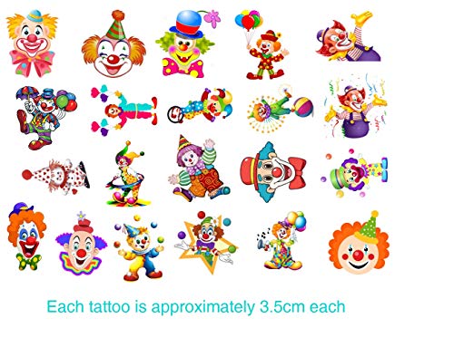 Clown Collection (Cute Clown Temporary Tattoos) #TOP1