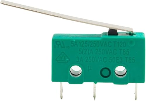 Miniatura 1 de 10PCS 3 pins Micro Touch Switches NO+NC 3a5a 125VAC 250VAC Mini Limit Switch Micro Switch Microswitches with 29mm Long Lever