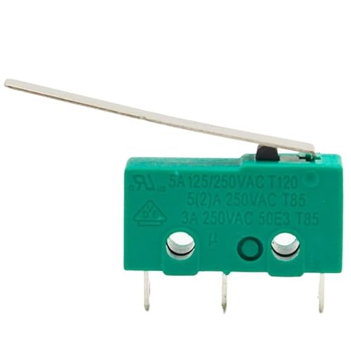 10PCS 3 pins Micro Touch Switches NO+NC 3a5a 125VAC 250VAC Mini Limit Switch Micro Switch Microswitches with 29mm Long Lever Electrical Switch