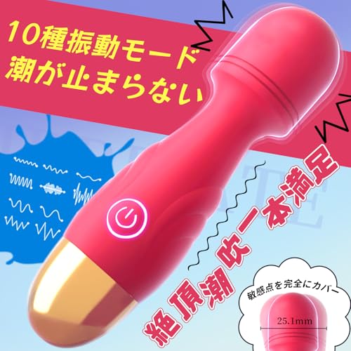 三丸 電マ アダルトグッズ 女性 人気 大人のおもちゃ女性用【ミニサイズ 1分間に1500振動 10種振動モード コードレス USB充電 静音 防水】バイブ 女性用 クリトリス 潮吹き あだるとグッズ 女性 ローター 強力 静か クリトリス攻め オナニーグッズ 初心者 - 画像2