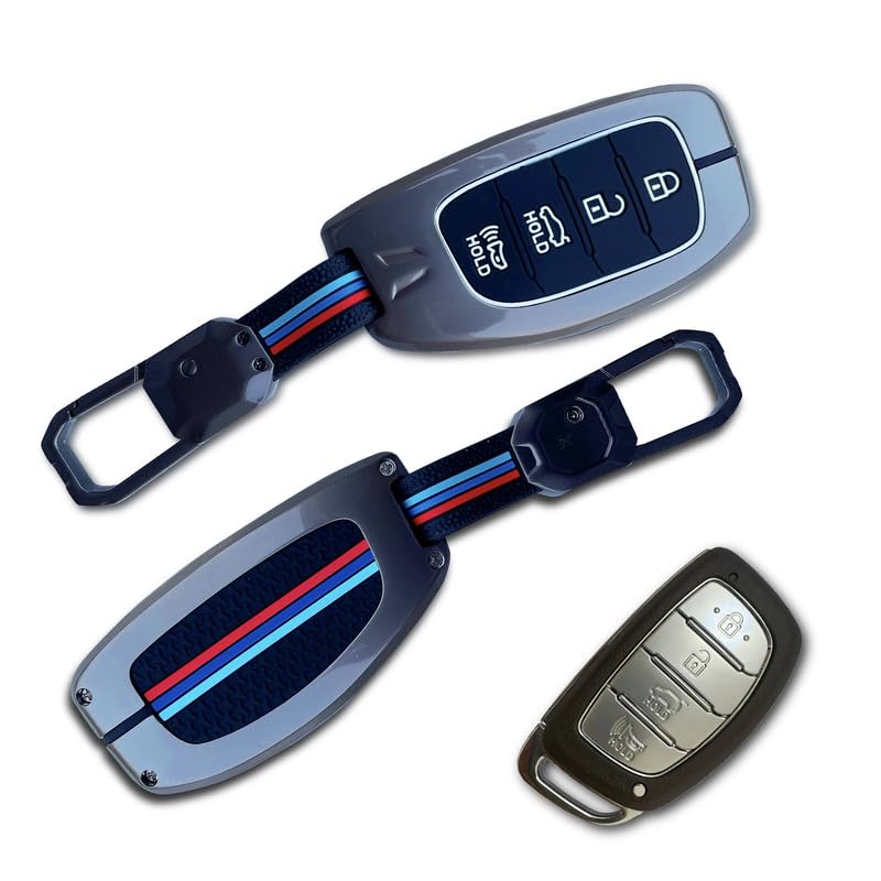 Image of NEODRIFT 'KeyShield' Car Key Cover for Hyundai Xcent (Shape 4, 04 Buttons) (Durable, Stylish, and 360 Protection)