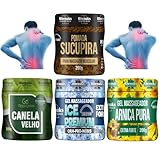 Mix 4 Pomadas Massageadoras Anti Dor Muscular 200g Resultado Imediato