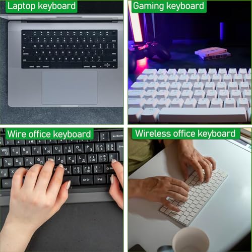4 Pegatinas para Teclado, Letras Universales para PC Laptop miniatura 6
