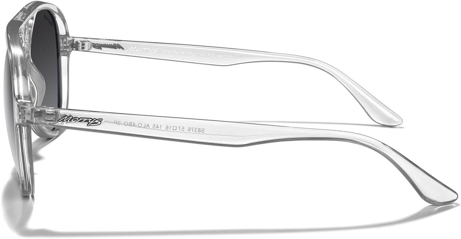 MERRY'S Classic Polarized Aviator Sunglasses For Womens Mens Retro Double Bridge Aviators S8376 - Image 3