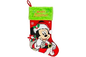 Ruz Mickey Mouse 20" Applique Christmas Stocking Gift Holder
