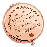 Inspirational Gift for Teens Girl Motivational Birthday Personal Makeup Mirror Gift for Women Boss D
