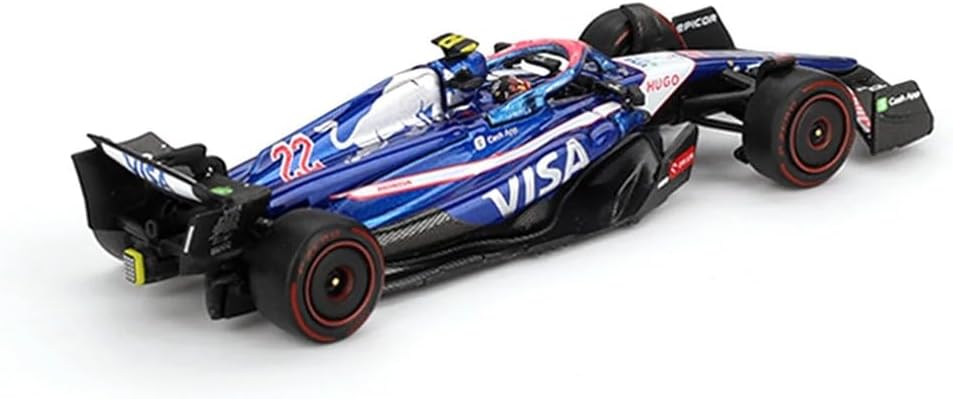 Diecast Model Car Compatible with Mini GT 1:64 RB VCARB 01#22 Yuki Tsunoda 2024 F1 2024 Bahrain GP Limited Edition MGT01007